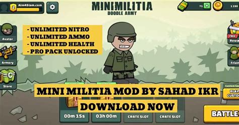 mini militia mod by sahad ikr pro pack unlocked|Download Mini Militia Mod by Sahad Ikr APK file latest (v2.2.23).